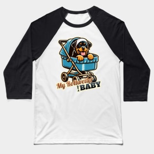 Baby Rottweiler Baseball T-Shirt